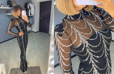 Sequin Elegance Maxi Dress