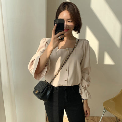 Square Collar High-End Shirts