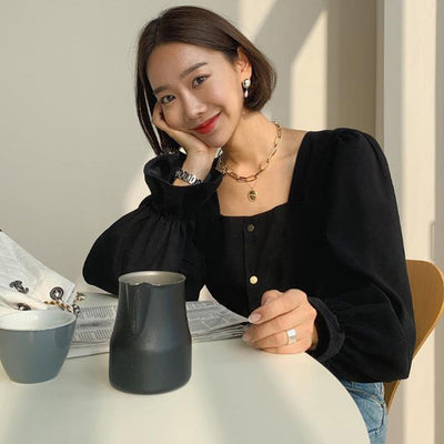 Square Collar High-End Shirts