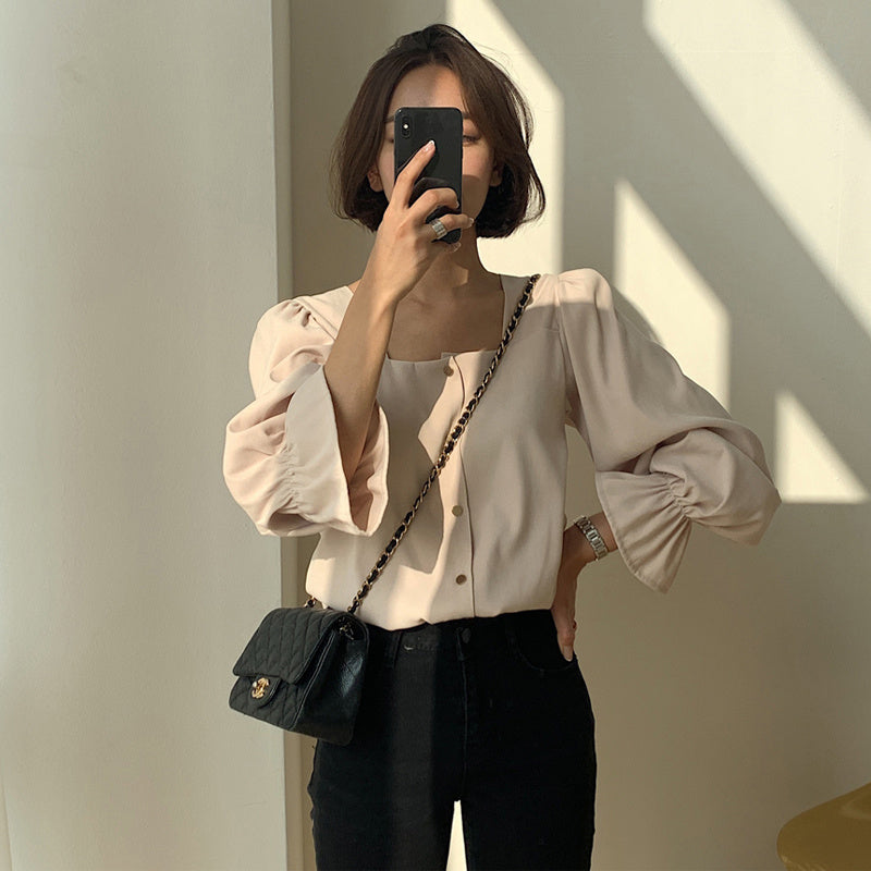 Square Collar High-End Shirts