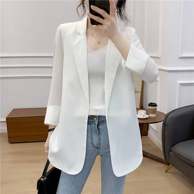 Women's Slim Stand Collar Blazer