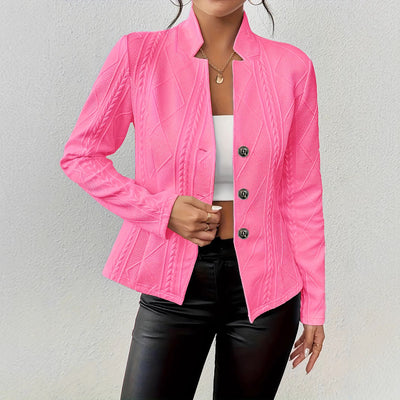 Women's Slim Stand Collar Blazer