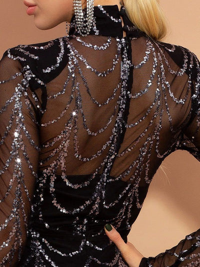 Sequin Elegance Maxi Dress