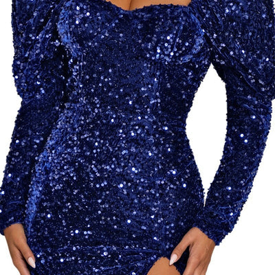 Sequin Glam Backless Party Dress